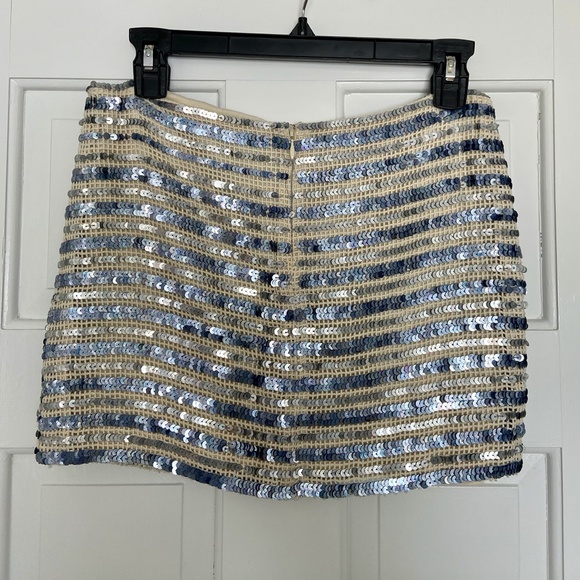 Gryphon Striped Sequin Skirt - Medium - Picture 3 of 6